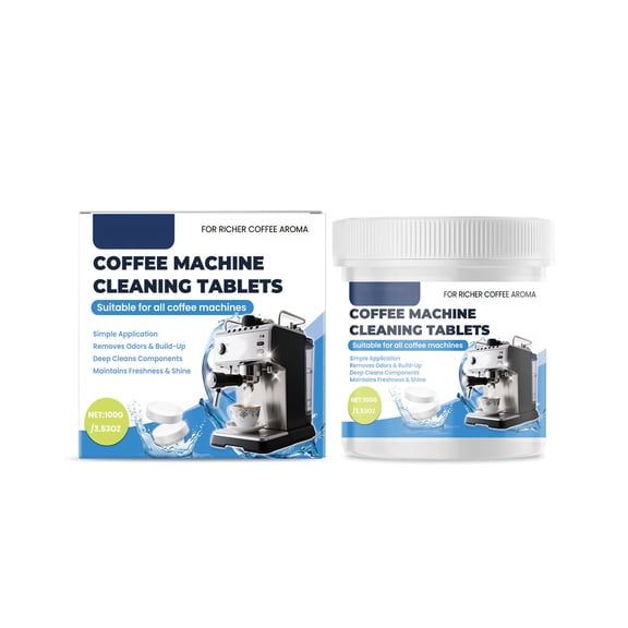 SIYTUAU Coffee Machine Cleaning Tablets 6 Pack Effervescent Descaling Solution For Stain Removal Automatic Espresso Makers Universal Use Quick Dissolve Formula No Residue