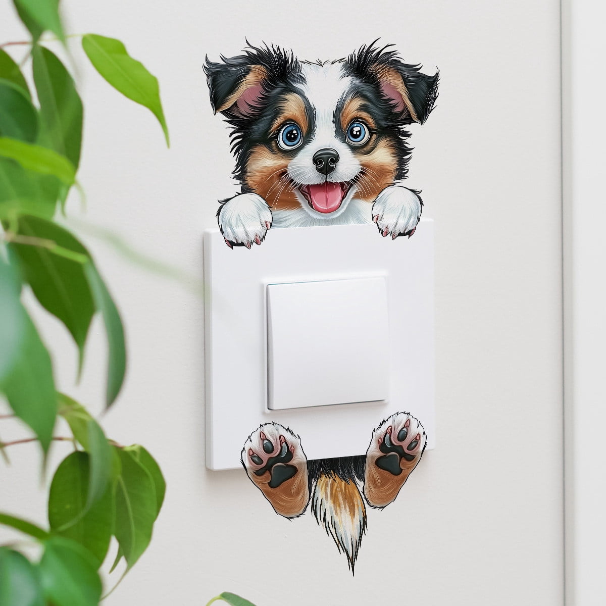 SIYTUAU Cute Animal Wall Sticker Self Adhesive Pvc Decal For Bedroom ...