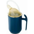 thumbnail image 1 of SIYTUAU Dark Blue Adult Sippy Cup Drinking Aid For Seniors Disabled 400Ml Leak Proof With Two Lids Handles Stainless Steel Multi Angle Feeding For Rehabilitation B, 1 of 6