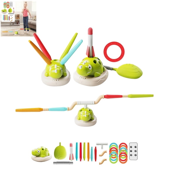 SIYTUAU Dinosaur Sports Activity Set For Kids Outdoor Garden Play Coordination Training Equipment Parent Child Interactive Games Exercise Toys