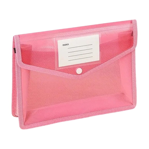 SIYTUAU Document Folder A4 Size Envelope With Snap Button Closure Transparent Plastic File Organizer For Office