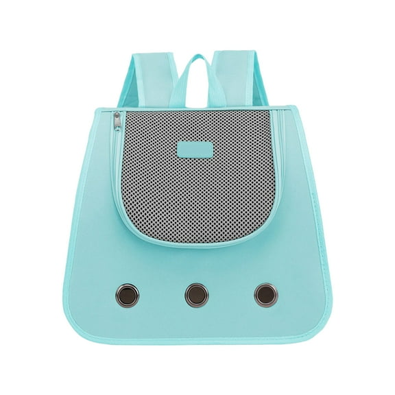 SIYTUAU Foldable Pet Carrier Backpack Breathable Mesh Design Portable Travel Bag For Cats Lightweight Backpack Hands Free For Outdoor Walks Blue Cat Backpack Blue