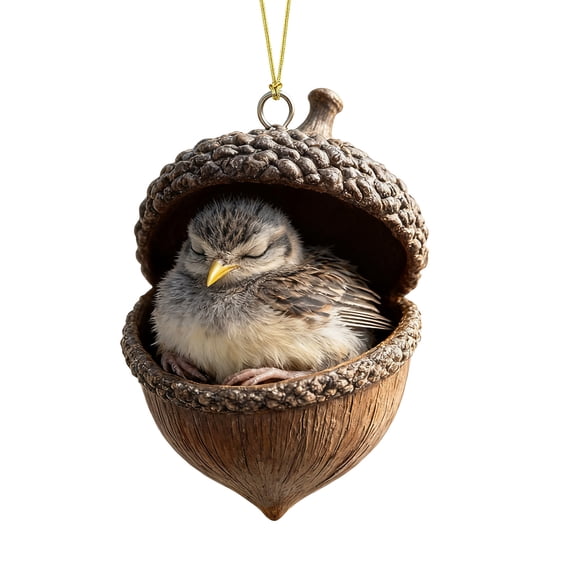 SIYTUAU Forest Animals Acorn Ornaments Acrylic 3.94 Inches Design A For Xmas Tree Forest Animals Acorn Ornaments A For Festive Decor And Parties A