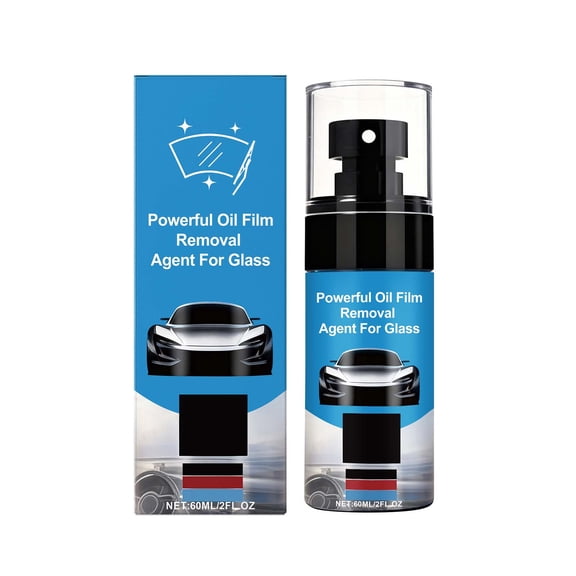 SIYTUAU Glass Oil Film Remover Household Vehicle Glass Cleaning Products 60Ml For Clear Vision Plastic Container Glass Cleaner