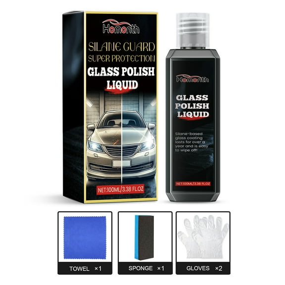 SIYTUAU Glass Polishing Agent For Car Body Protective Ceramic Coating Varnish Liquid Polish Scratch Remover Water Repellent Black 100Ml black