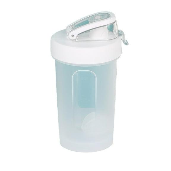 SIYTUAU Gym Water Bottle 300Ml Protein Shaker Cup With Scale Stirrer Sports Fitness Drink Container Handheld Leak Proof Bpa Free In White White
