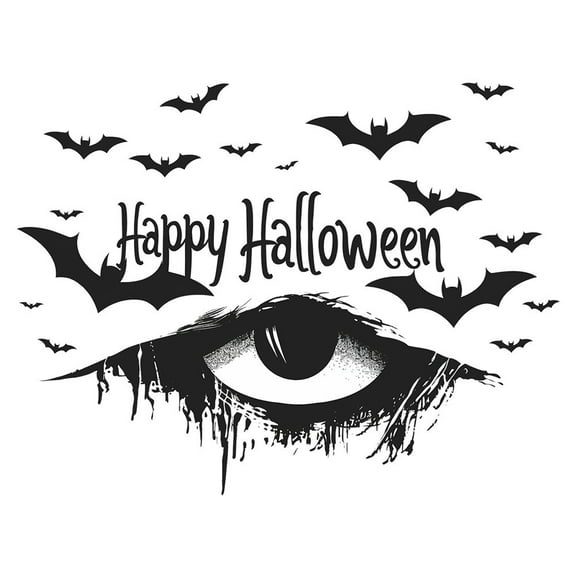 SIYTUAU Halloween Eyes Wall Sticker 40X60Cm For Bedroom Living Room Background Decoration Plastic Material