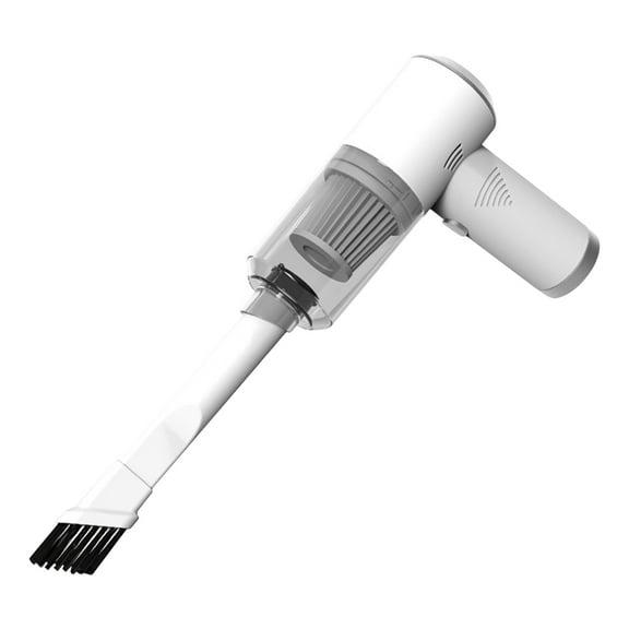 SIYTUAU Handheld Wireless Vacuum Cleaner High Suction Power Portable Mini Car Household Compact Dust Blower Cleaner White Powerful Cyclone Motor Car Device white