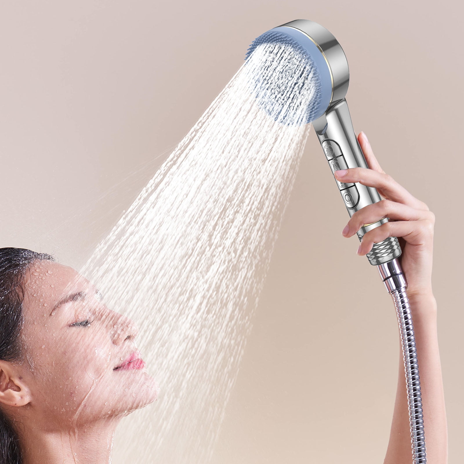 SIYTUAU High Pressure 4Speed Handheld Shower Powerful Booster Shower
