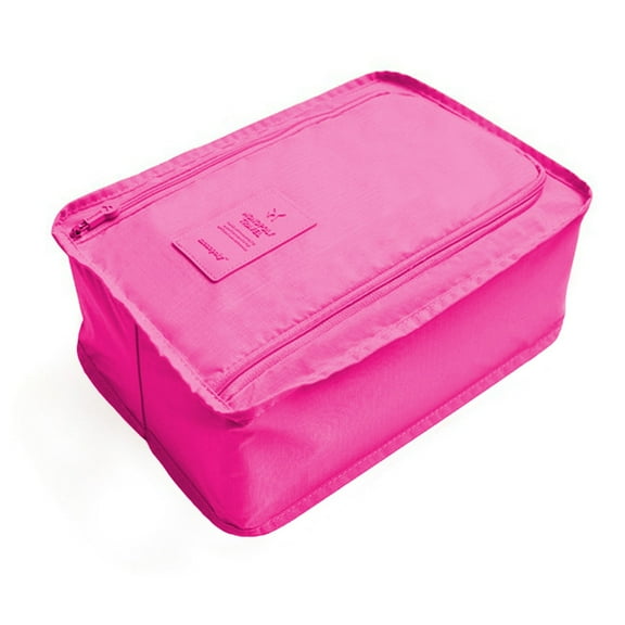 SIYTUAU Hot Pink Portable Shoe Storage Bag Travel Organizer 11.81X8.26X4.52 Inches Lightweight Foldable For Gym Sports Organizer Bag Hot Pink