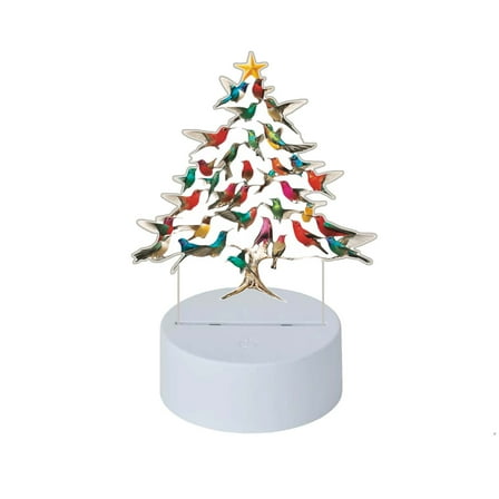 SIYTUAU Hummingbird Night Light Usb Powered Acrylic Led Table Lamp Christmas Gift Holiday Decoration Small Desk Light For Bedroom