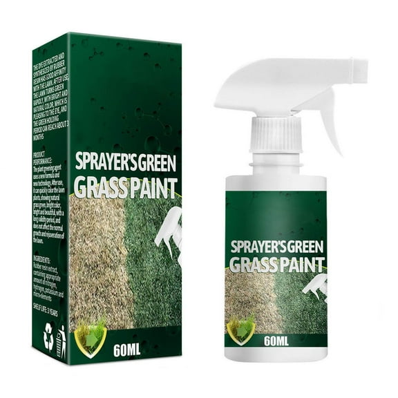 SIYTUAU Lawn Greening Agent Coloring Spray Liquid Turf Care Enhancer 60Ml Yegbong Horticulture Maintenance Formula Green Plastic Bottle Garden Rejuvenation green