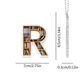 thumbnail image 1 of SIYTUAU Letter R Acrylic Keychain Pendant For Book Enthusiasts Acrylic Material 7 X 8.5 Cm Alphabet Keychain Item R, 1 of 3