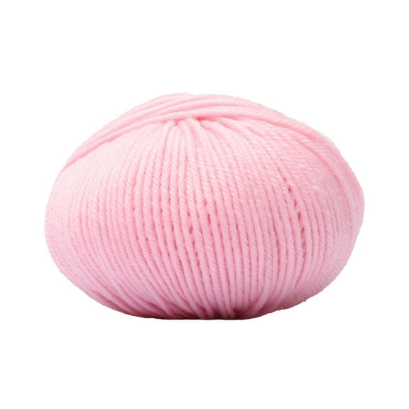 SIYTUAU Light Pink Wool Knitting Yarn For Scarves Hats And Coats Medium Thick 0.08-Inch Diameter Soft Warm 95% Polyester 5% Spandex Blend Diy Wool Yarn A