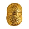 thumbnail image 1 of SIYTUAU Metallic Thread For Crochet And Knitting Yarn Shiny Ribbon Diy Craft Material 50 Yards Knitting Supplies Blanket Bags Crochet Projects Yellow Cotton Thread Yellow, 1 of 7