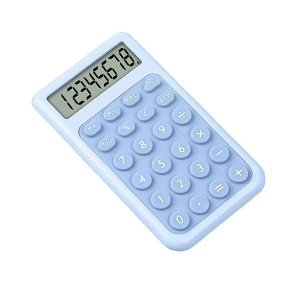SIYTUAU Mini Desktop Calculator 240 Functions Lcd Display Standard Math Calculator For School Office Students Exams Plastic Portable Calculator Blue Device Blue