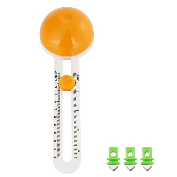 SIYTUAU Orange Circle Cutter Tool For Paper And Cardstock 4 To 13 Inches Diameter Adjustable Blade With Extra Blades Plastic Body Circle Cutter B