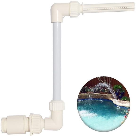 SIYTUAU Pool Return Jets Adjustable Water Jets Pool Fountain Spray Head Pool Return Fittings Swimming Pool Fittings Pool Water Direction Jets Above Ground Pool Accessory white