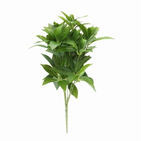 SIYTUAU Realistic Artificial Green Leaf Plant Decoration For Flower Arrangements Potted Indoor Greening Plastic Foliage