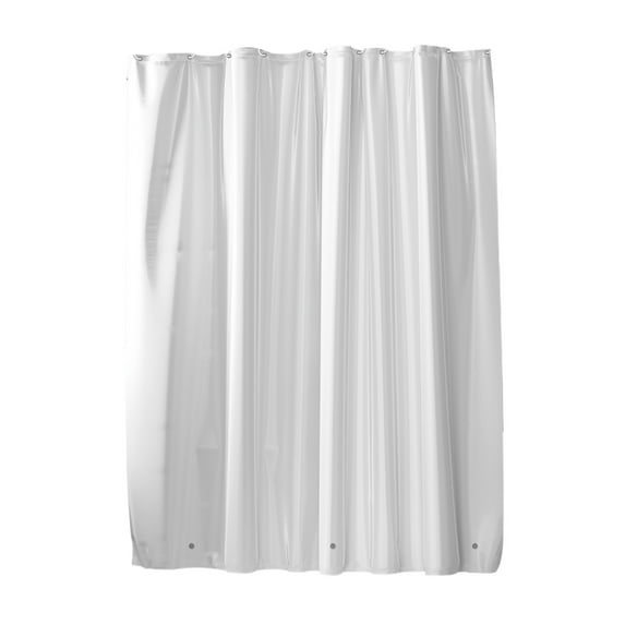 SIYTUAU Shower Curtain Liner Plastic Waterproof White With Magnets And 12 Hooks For Bathroom Decor Shower Curtain Liner White