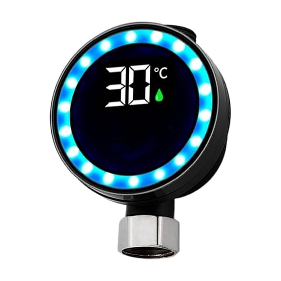 SIYTUAU Shower Water Temperature Gauge Waterproof Measuring Tool Faucet Showerhead Kitchen Plastic Material Led Digital Thermometer