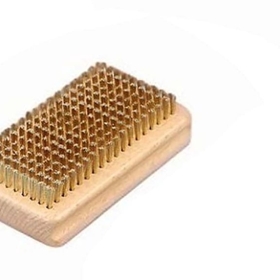 SIYTUAU Ski Waxing Brush Set Multifunctional For Ski Care With Brass Nylon Horse Hair Materials For Wax Removal Polishing Cleaning Wood Handle Option C Ski Waxing Brush Set C