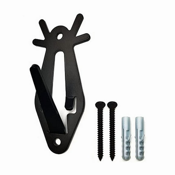 SIYTUAU Skull Hook With Deer Skull Design For Wall Hanging Indoor Outdoor Decor Made Of Iron Material