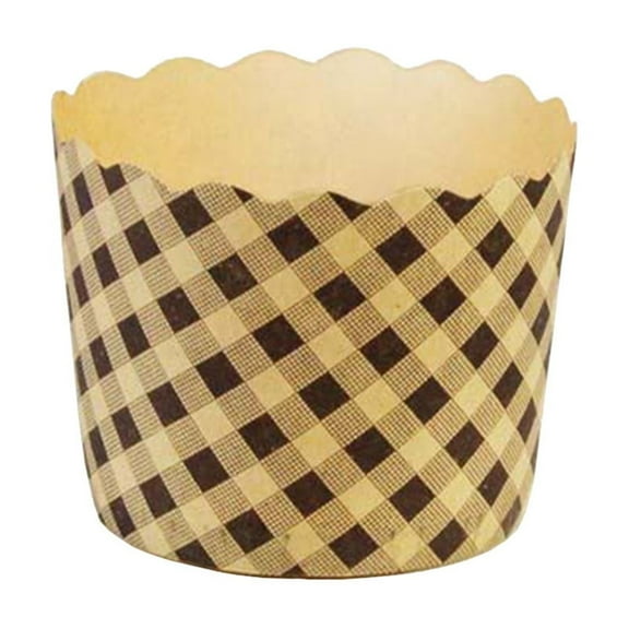 SIYTUAU Small Cupcake Paper Mould High Temperature Proof Oil Proof Kraft Paper Baking Cups For Oven Use 100 Count Cake Baking Supplies For Home Kitchen Dessert Making Cupcake Paper Mould A