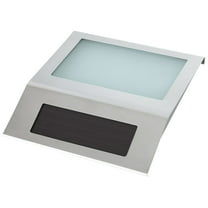 SIYTUAU Solar House Number Sign Lighted Address Plaque Outdoor Waterproof Illuminated Led Number Plaque Yard Street Marker Silver Silver