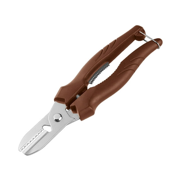 SIYTUAU Stainless Steel Chestnut Nut Opener Nutcracker Clip Tool For Walnut Hazelnut Sheller Kitchen Accessories 7.28X1.77 Inch Brown Brown