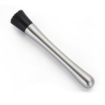 SIYTUAU Stainless Steel Cocktail Muddler Bar Tool For Crushing Ice And Mixing Drinks 8-Inch Length Metal Construction Bartender Essential Cocktail Muddler