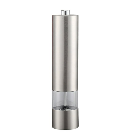 SIYTUAU Stainless Steel Electric Pepper Grinder Mill For Kitchen Multifunctional Battery Powered Adjustable Coarseness 8.9X2.2X2.2 Inches