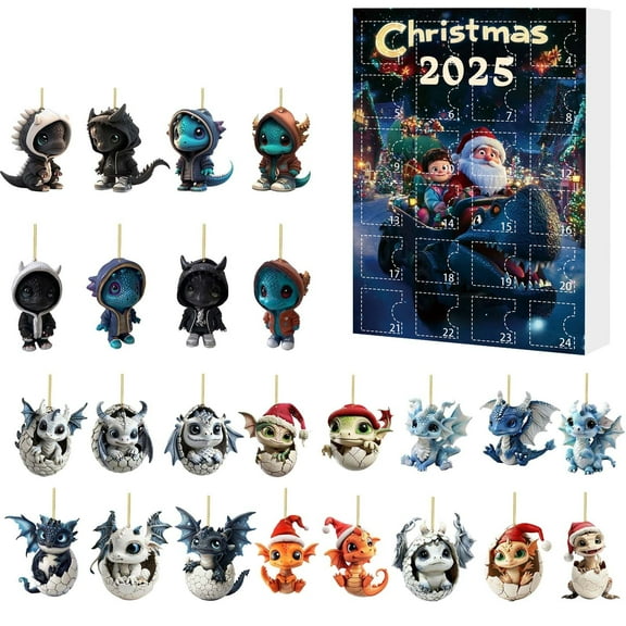 SIYTUAU Style A 2025 Christmas Advent Calendar Acrylic Holiday Gift Box For Family Friends Home Decor Countdown Calendar A