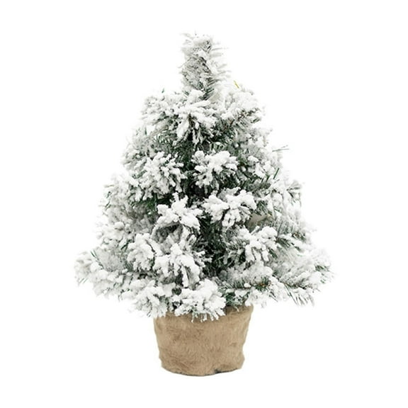 SIYTUAU Style D Artificial Tabletop Christmas Tree Decor 13.78 Inches Plastic Indoor Home Decoration For Christmas Party Desktop Window Walkway Festive Holiday Artificial Christmas Tree D