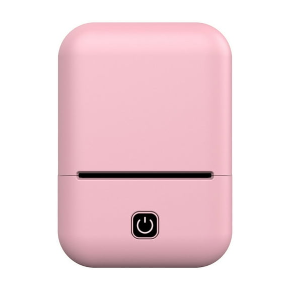 SIYTUAU Thermal Label Printer Wireless Bluetooth Portable Adhesive Barcode Home Inkless Printing With 203Dpi Precision Pink Abs Material 4.5X3.2X2.1 Inches Label Printer Pink