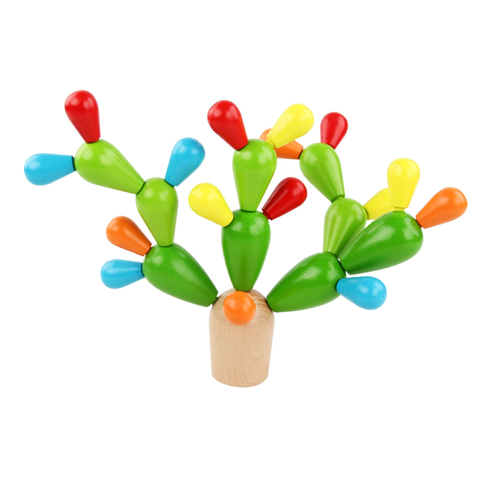 SIYTUAU Wooden Stacking Tree Toy Wooden Balancing Game For Toddlers ...