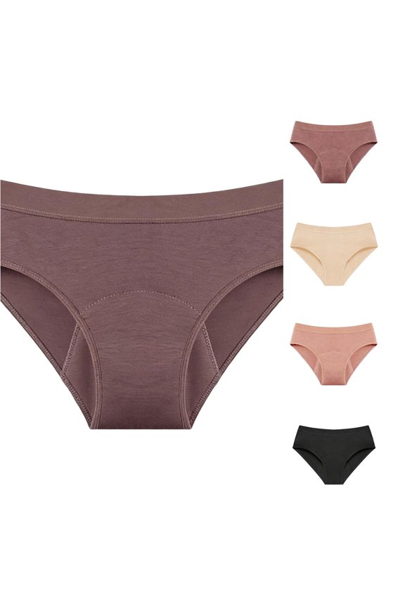 Womens Bikini Menstrual Panties Leakproof Liner Breathable Comfort Underwear, Size XL