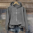 thumbnail image 1 of SIYUDAN Hoodies For Women Christian Sweatshirt Letter Print Sweatshirt Oversized Womens Pullover Sweatshirts Fall Basics Women's Clothes, 1 of 3