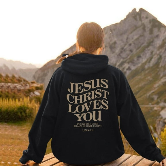 SIYUDAN Hoodies For Women Christian Sweatshirts Letter Print Hoodies Oversized Women's Hoodies Pullover Women Fall Jacket Clothes For Women