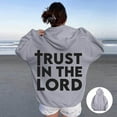 thumbnail image 1 of SIYUDAN Hoodies For Women Jesus Loves You Sweatshirt Letter Print Christian Sweatshirt Oversized Pullover Hoodie Sweatshirt Fall Basics Teens Clothes, 1 of 4