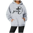 thumbnail image 1 of SIYUDAN Hoodies Sweatshirt For Women Jesus Loves You Hoodies Graphic Letter Print Sweatshirt Oversized Women Pullover Womens Clothes Trendy Fall 2025 Daily Wear, 1 of 3