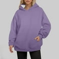 thumbnail image 1 of SIYUDAN Hoodies for Women Long Sleeve Hoodies for Women Pullover Oversized Sweatshirt for WomenBeige Womens Jacket Women's Fall Clothes Teens Clothes, 1 of 8