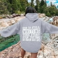 thumbnail image 1 of SIYUDAN Hoodies Sweatshirt For Women Trust in the Lord Hoodies Letter Print Sweatshirt Oversized Hoodies For Women Pullover Fall Sweatshirts For Women Preppy Clothes, 1 of 3