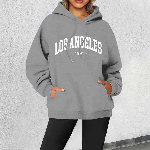 SIYUDAN Hoodies for Women Long Sleeve Pullover Hoodies for Women Oversized Hoodies for WomenWhite Sweater Trendy Fall Outfits for Women Young Women