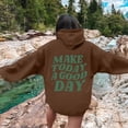 thumbnail image 1 of SIYUDAN Hoodies for Women Long Sleeve Women Hoodies Pullover Baggy Hoodies Khaki Sweatshirts for Women Fall Tops Clothes for Women, 1 of 4