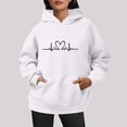 thumbnail image 1 of SIYUDAN Hoodies for Women Long Sleeve Women Pullover Oversized Hoodies for WomenBrown Hoodie Women Fall Outfits for Women Graphic Hoodies for Women, 1 of 5