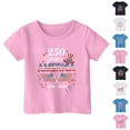 thumbnail image 1 of SIYUDAN Kids Boys 250 Years Anniversary Shirt Short Sleeve Shirts Boys 4Th of July Shirt Graphic Tees 8-9 Years Boys Clothes, 1 of 6