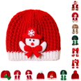 thumbnail image 1 of SIYUDAN Kids Christmas Hats Baby Beanie Knit Beanie Warm Winter Hat for Babies Cold Weather Holiday Fashion Headwear, 1 of 4