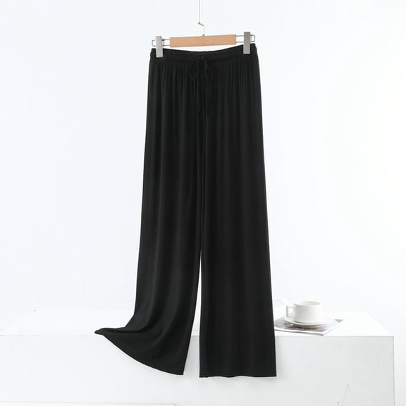 SIYUDAN Pants For Women Ladies Casual Pants Black Adult Pants Womens Comfy Work Pants Wide Leg Pants Woman With Pockets Summer Clothes For Women