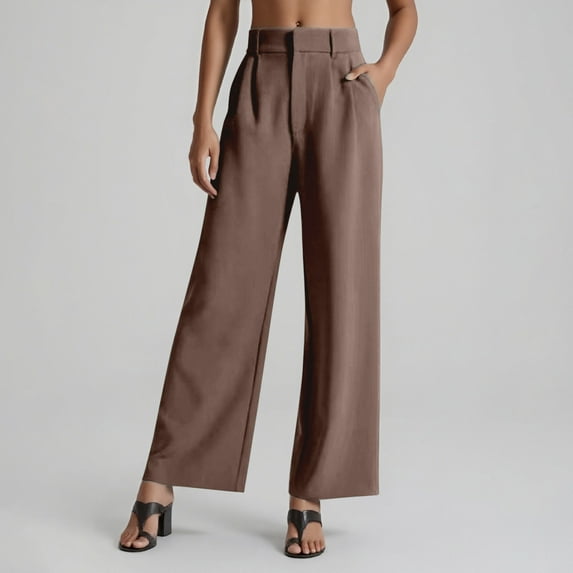 SIYUDAN Pants For Women Women Casual Pants BrownAdult Yoga Pants Loose Womens Pants Wide Legged Pants Women'S Fall Pants